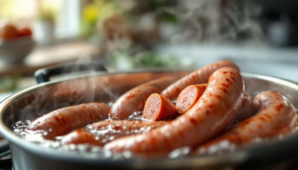 Parówki pękają podczas gotowania? Strzelczyk zdradza co robimy źle