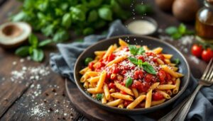 Układam w naczyniu i zalewam wyrazistym sosem. Szybki i pyszny obiad, który pokocha cała rodzina