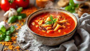 Wystarczy łyżka pod koniec gotowania. Podbija smak zupy pomidorowej jak żaden inny dodatek i dodaje