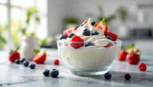 Ma więcej białka niż inne jogurty i nie zawiera cukru. Włącz do diety na stałe